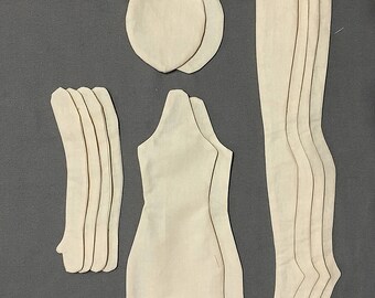 2 Blank doll body-18" blank rag doll ragdoll body the body of the doll made of cloth