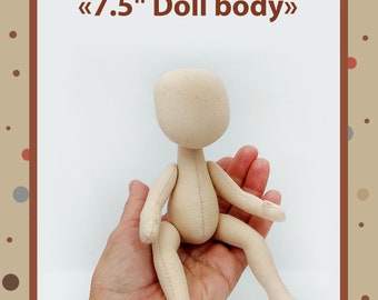 PDF  Doll Pattern 9" Sewing Tutorial,Soft Doll Pattern