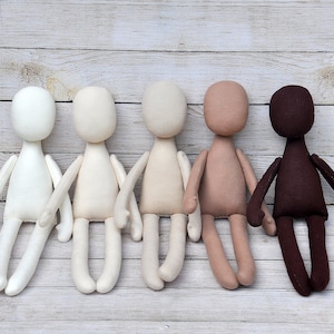 5 Blank doll body-15" Textile dolls blank rag doll body   made of cloth