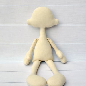 Blank doll body-15&quot; , primitive Doll, blank rag doll, body doll tilde, rag doll body,the body of the doll made of cloth