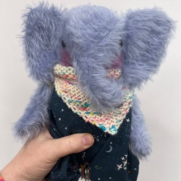 Elephant doll, elephant plush, handmade toys, pretend play, gifts for kids, handmade doll, kawaii elephant