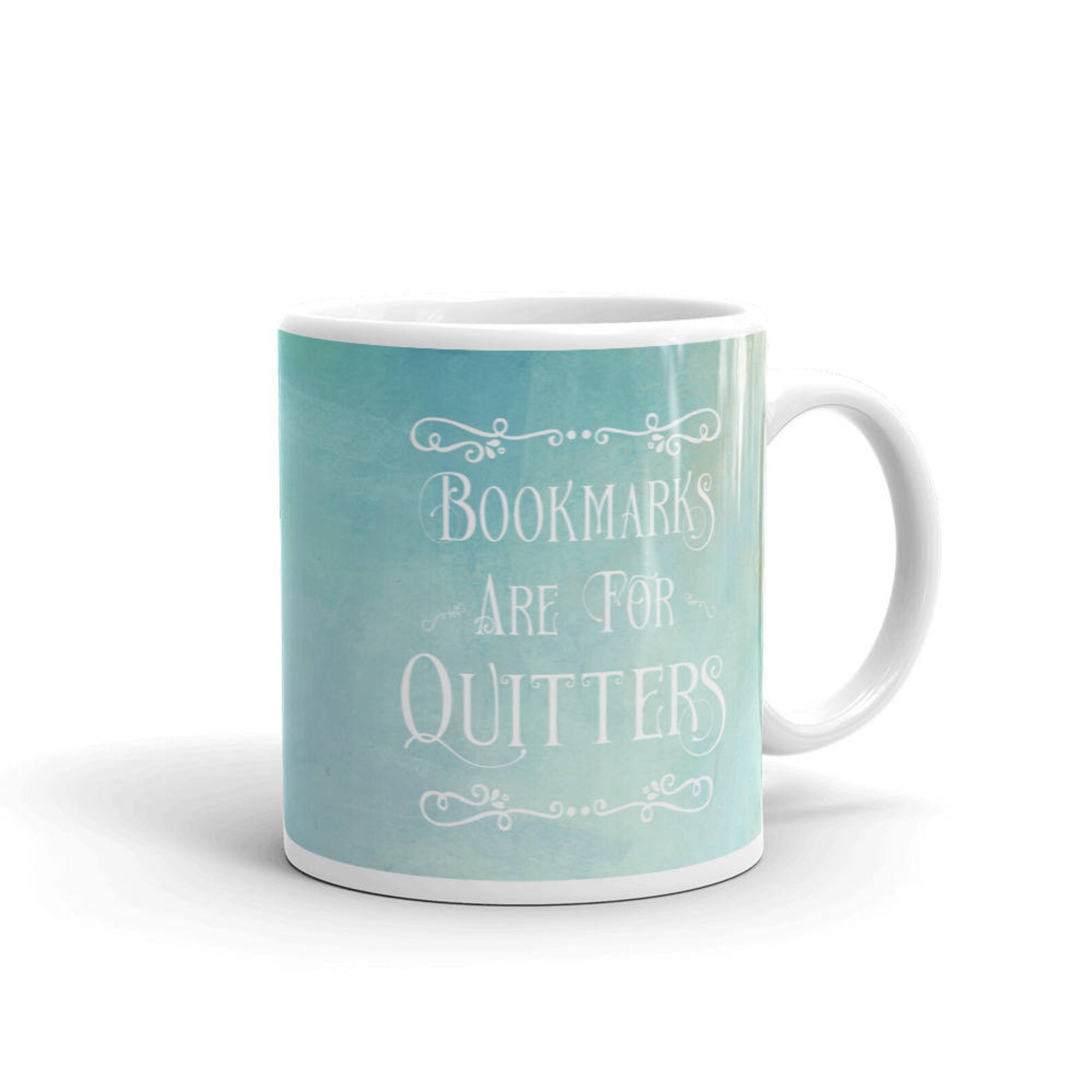 Bookmarks Are for Quitters Awesome Book Lovers Gift Mug Etsy
