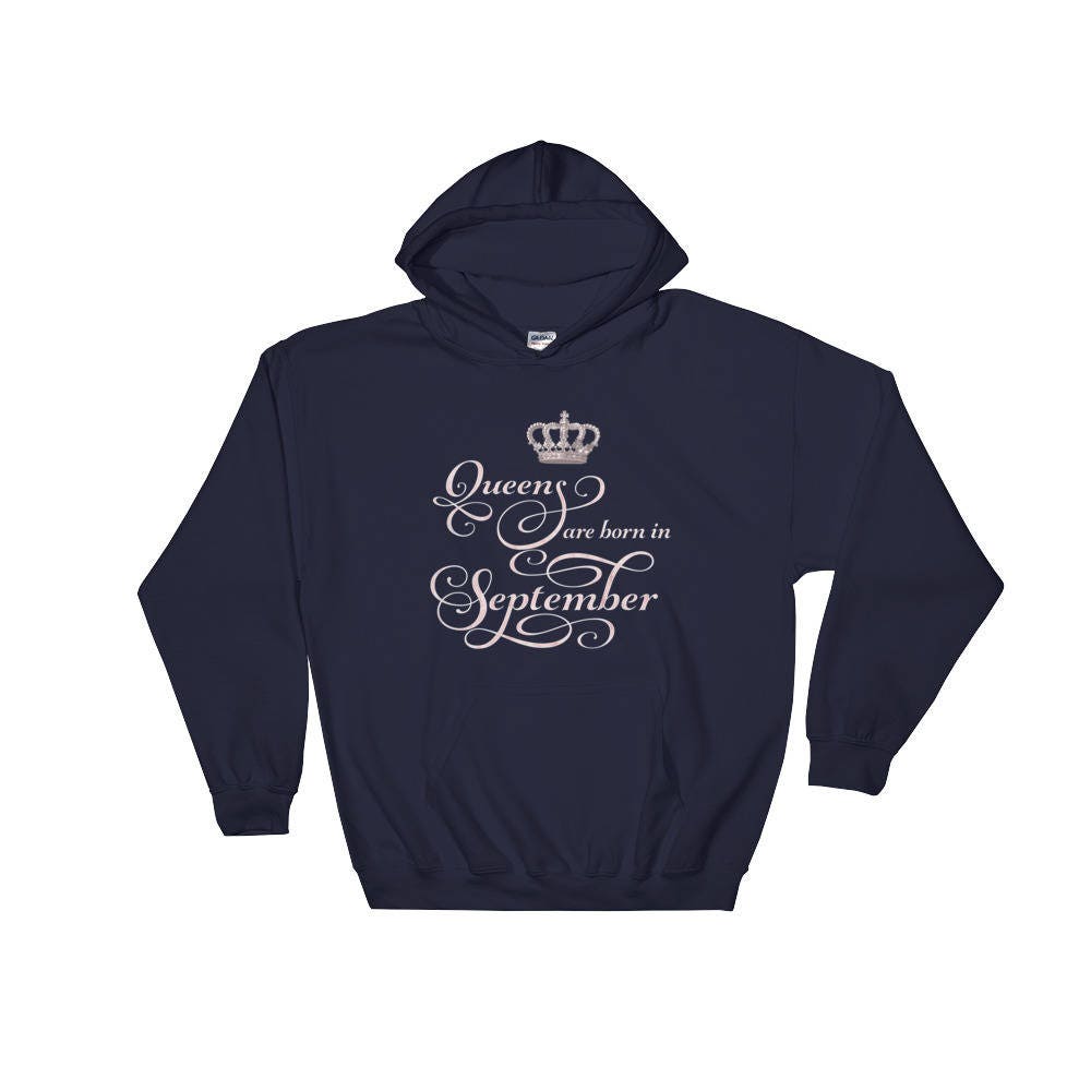 Queens Are Born in September Hoodie Hooded Sweatshirt - Etsy