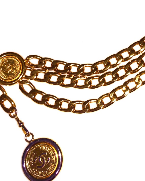 Chanel Multi-chain & Coin Detail Gold-plated Belt.classic 