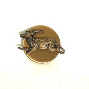 Vintage Deer Brooch |Running Stag Brooch