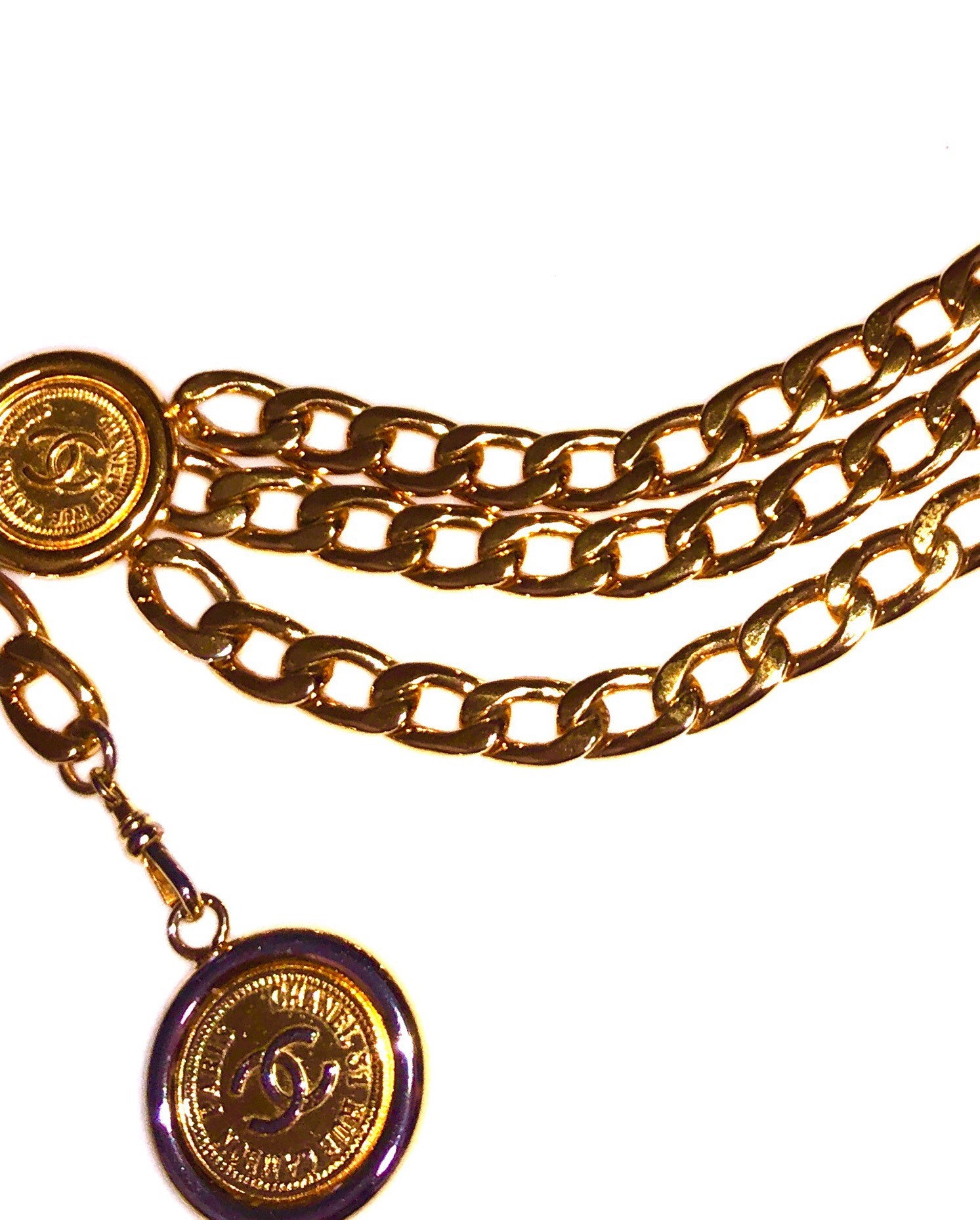 Chanel Multi-chain & Coin Detail Gold-plated Belt.classic  display picture 1
