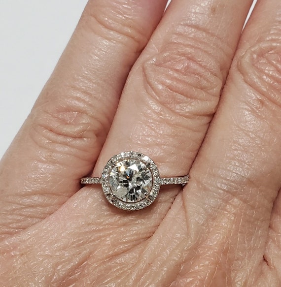 PRICE REDUCED!!!  Diamond Halo Engagement ring | … - image 7
