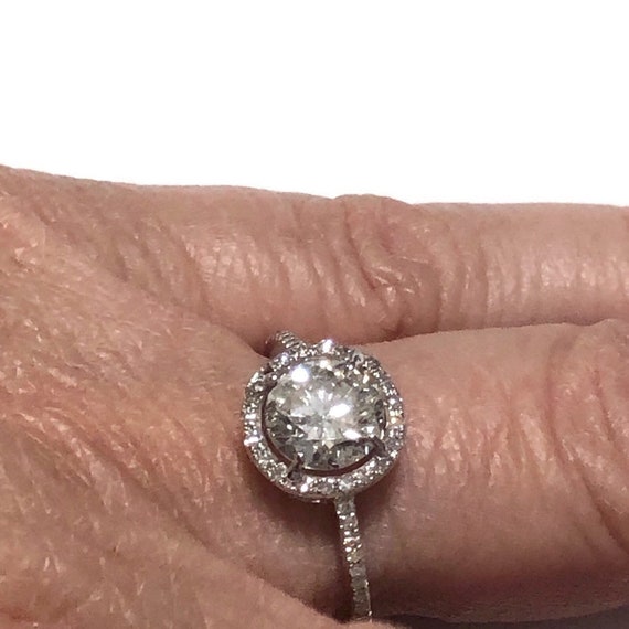 PRICE REDUCED!!!  Diamond Halo Engagement ring | … - image 4