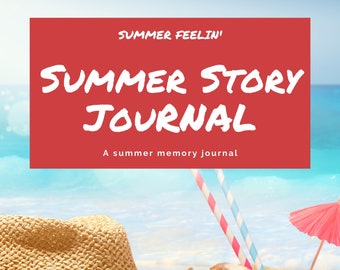 Journal with Guided Prompts for Summer Stories with lined paper - Week by week prompts, US Letter