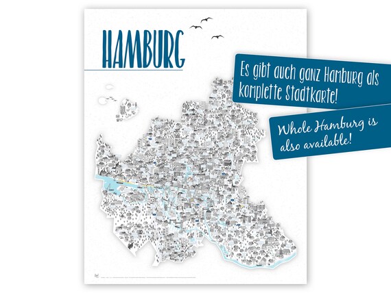 Altona Poster Dina4 Hamburg Altona Poster Altona Print Etsy