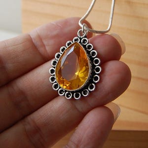 Citrine Jewelry, Citrine Pendant, Citrine, Citrine Necklace, Crystal Jewelry, Abundance Stones, Gift Ideas For Her, The Prosperity Stone