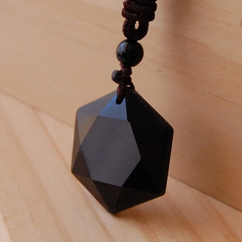 Obsidian Necklace the Protection Stone 
