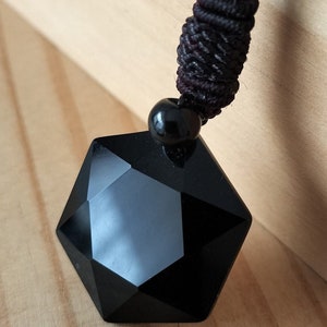 Obsidian Necklace, The Protection Stone, Obsidian Pendant, Real Obsidian, Protective Amulet, Protective Talisman, Negative Energy Removal
