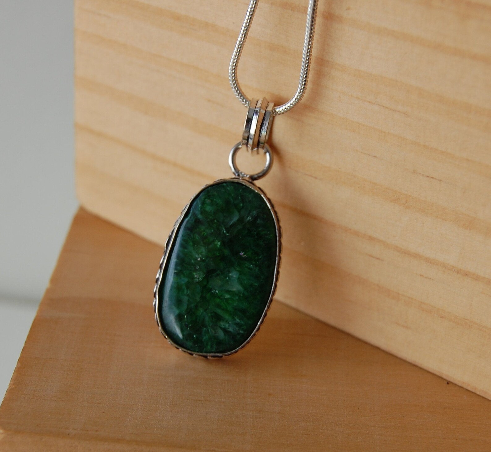 Green Quartz Necklace Quartz Pendant Solar Quartz Pendant Etsy