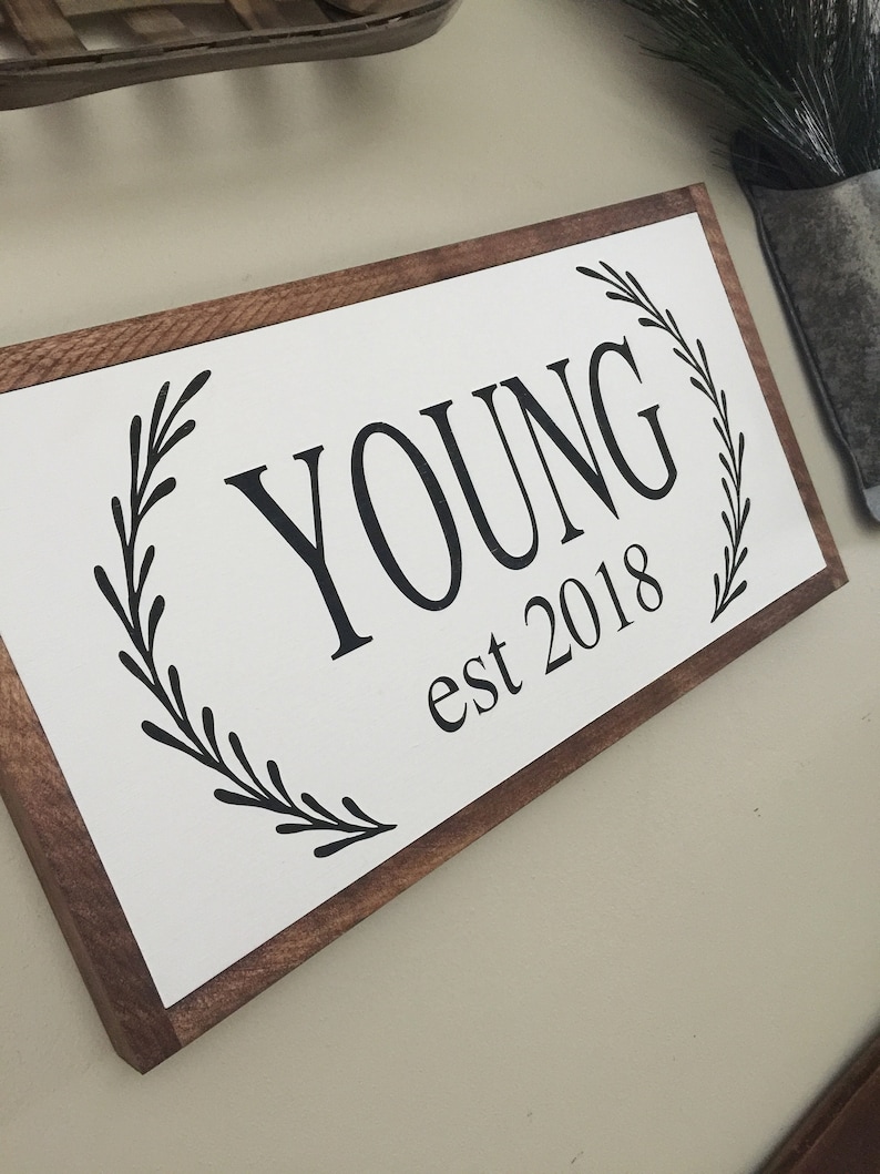 Download Personalized Name EST Sign Farmhouse Sign Farmhouse Decor ...