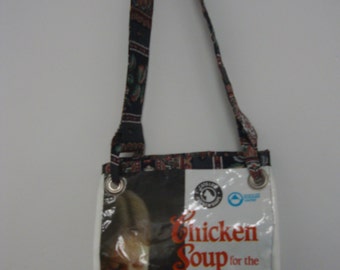 recycled cat food purse