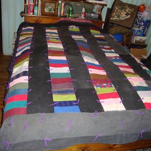 denim quilt kit - Chinese coins