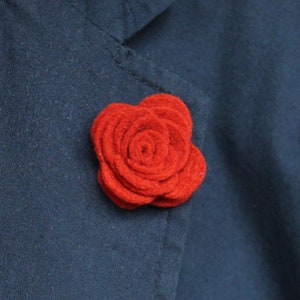 Mens Felt Lapel Pin / Boutonniere image 2