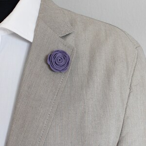 Leder Boutonniere / Blume fürs Revers Bild 2