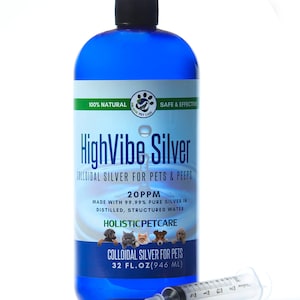 HighVIbe Colloidal Silver for Pets- 20 PPM