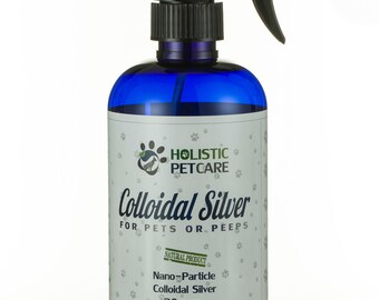16 oz Colloidal Silver for Pets -20 PPM Wound/Hot Spot Spray -