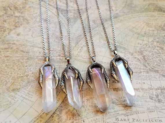 Aurelia- Angel Aura Quartz Necklace – Copper Ashes