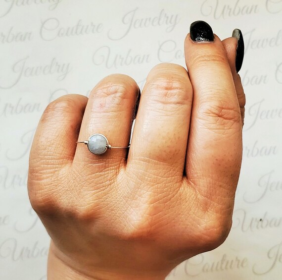 Etsy raw gemstone rings online
