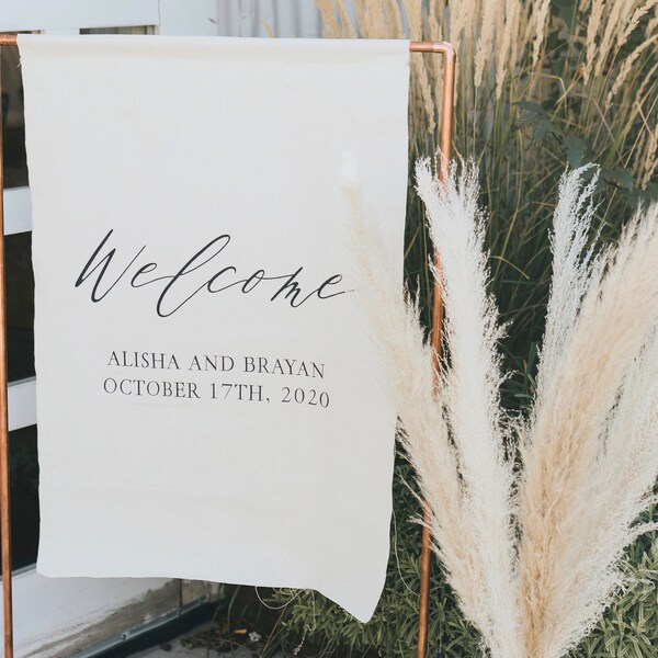Wedding Fabric Signs Etsy