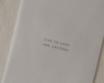Live To Love One Another // Art Quote // Wedding Print // Illustrated Art Print // Art print // Home Decor Print