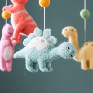 Dinosaur Baby Mobile Felt, Dino Crib Mobile, Dinosaur Nursery Decor, Cot Mobile Baby, Newborn Baby Shower Gift