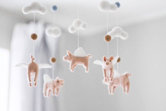 pig themed baby nursery