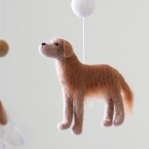 Custom Dog Baby Mobile Felt Neutral Crib Mobile Nursery Mobile Bebe Cot Mobile Baby Newborn Baby Shower Gift image 8