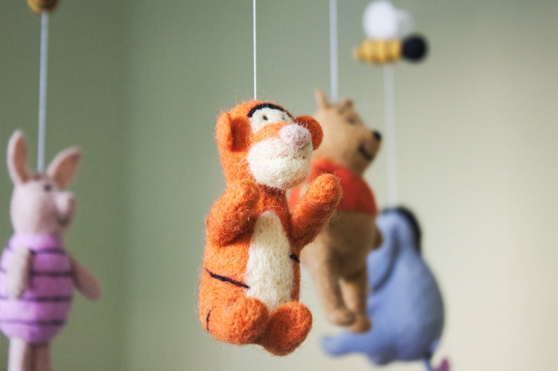 Winnie the Pooh Baby Mobile Nursery Mobilebaby Showerneedle Etsy