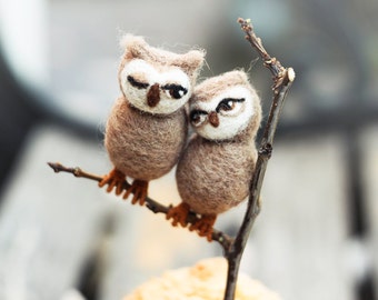 Wedding Cake Topper Funny Owls Anniversary Gift Animal Cake Topper For Wedding