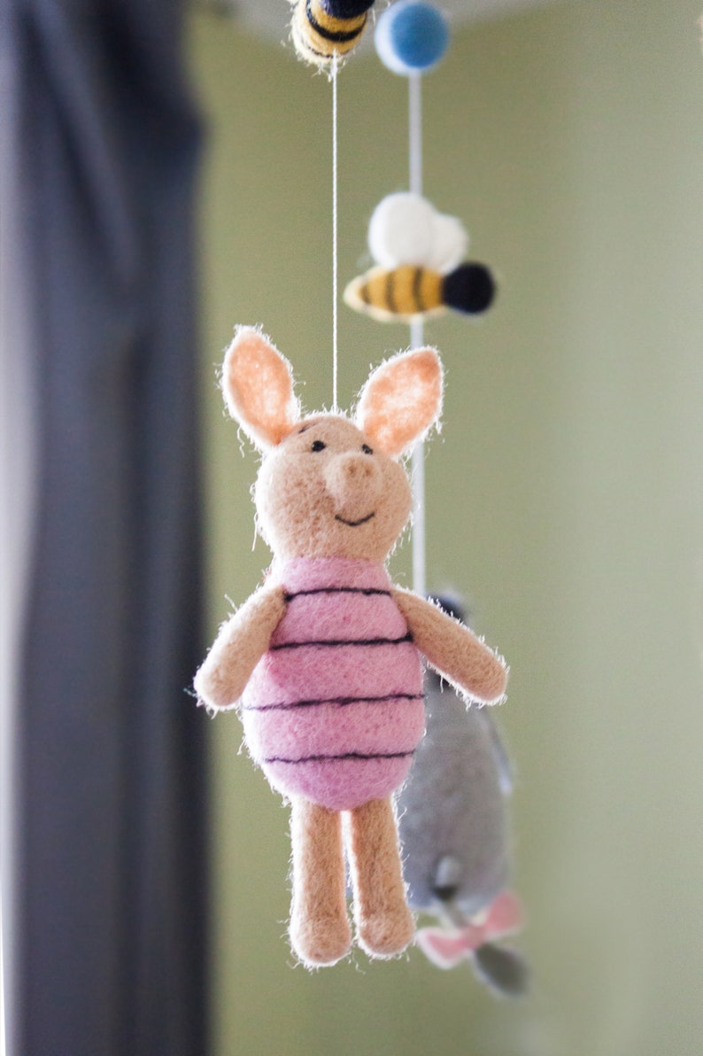 Winnie the Pooh Baby Mobile Nursery Mobilebaby Showerneedle Etsy