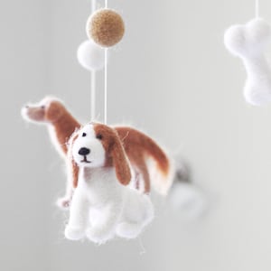 Custom Dog Baby Mobile Felt Neutral Crib Mobile Nursery Mobile Bebe Cot Mobile Baby Newborn Baby Shower Gift image 7