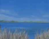Oil painting "Noorderplas", 2015, landscape, water