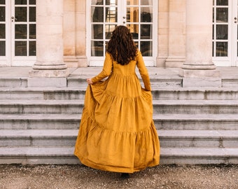 modest linen dresses