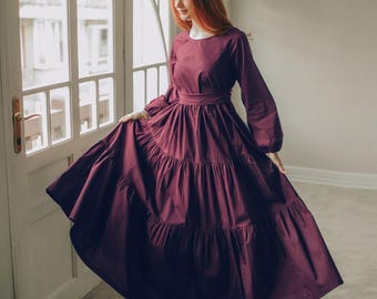 blush pink bridesmaid dress Danna Stylish A-Line Cowl Sleeveless Slit Long Chiffon Bridesmaid Dresses, Dusty Rose main image 0