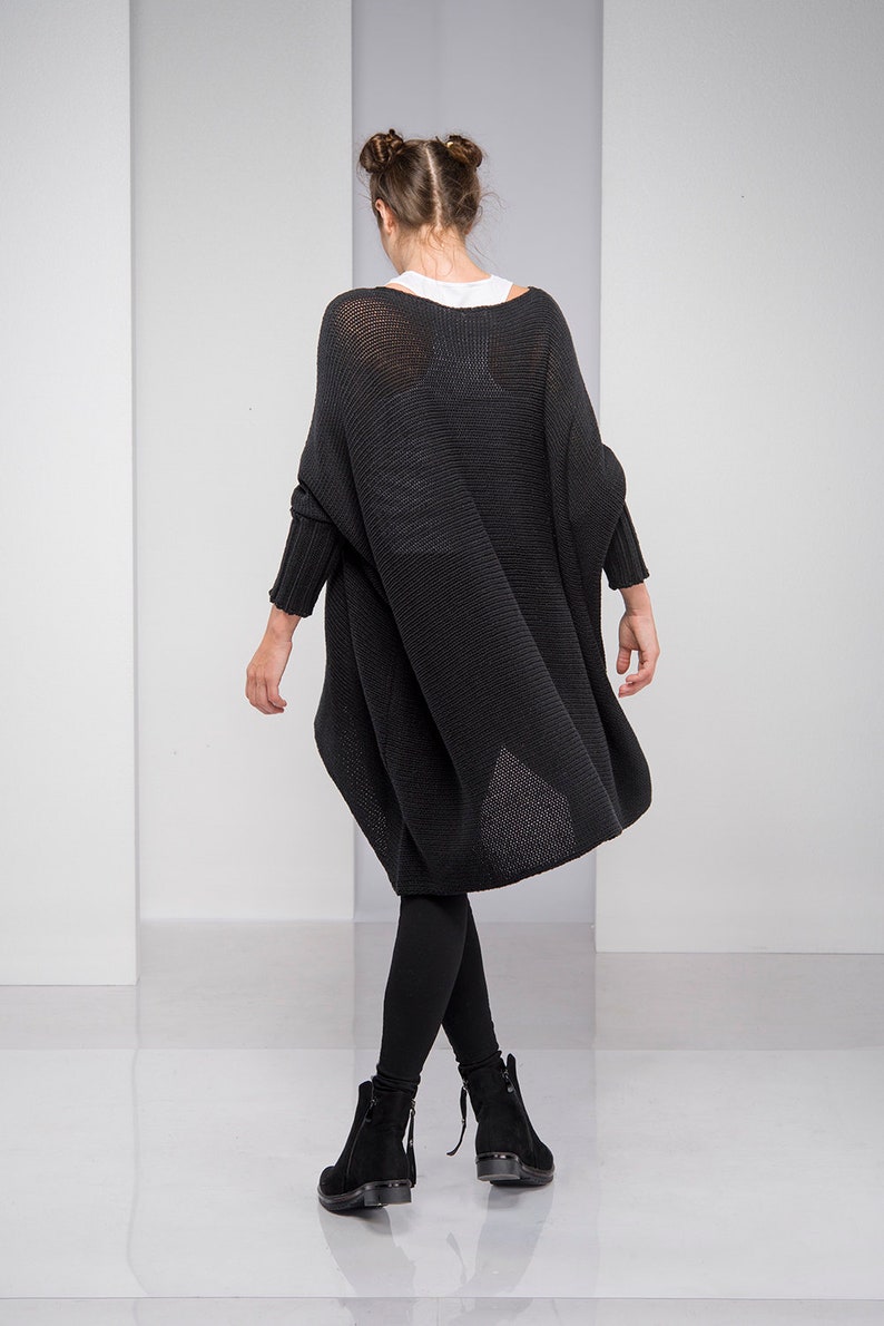 Black Pullover Winter Sweater Plus Size Clothing Black Sweater Sweater For Women Warm Sweater Women Pullover Loose Knit Sweater