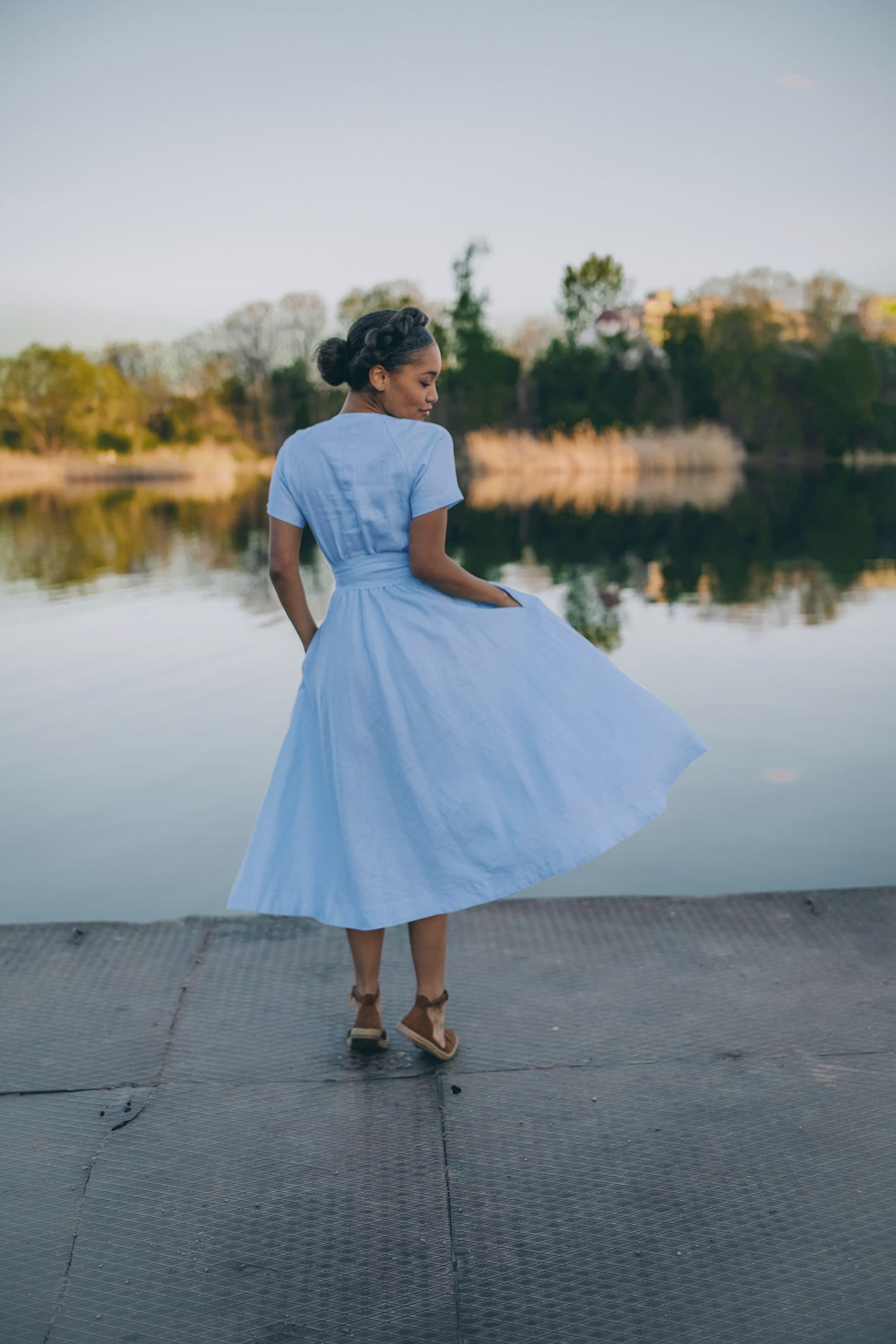 Mother Linen Dress Etsy