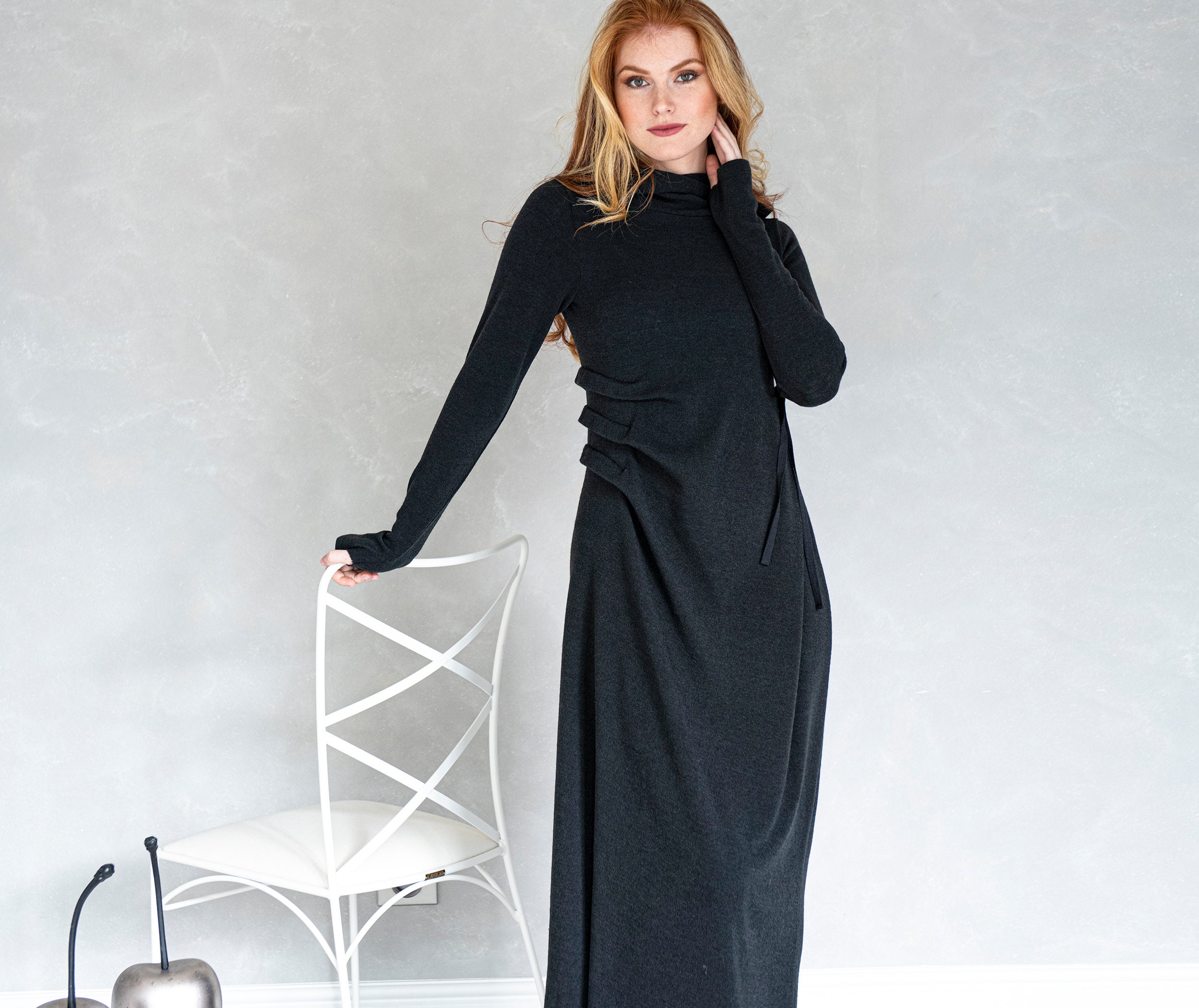 Ankle Length Sweater Dress - Etsy