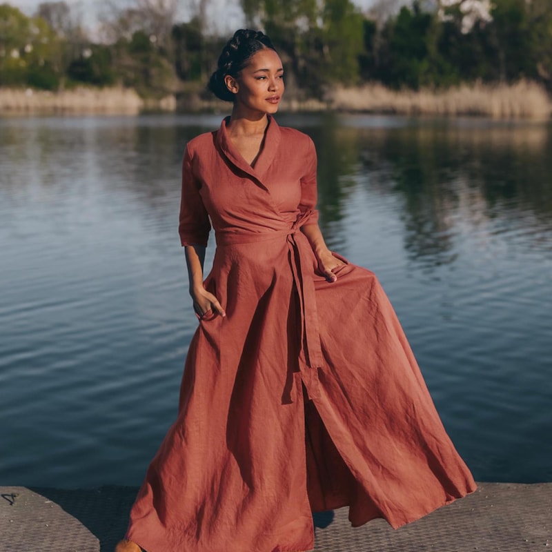 Linen Maxi Dress Etsy — free download
