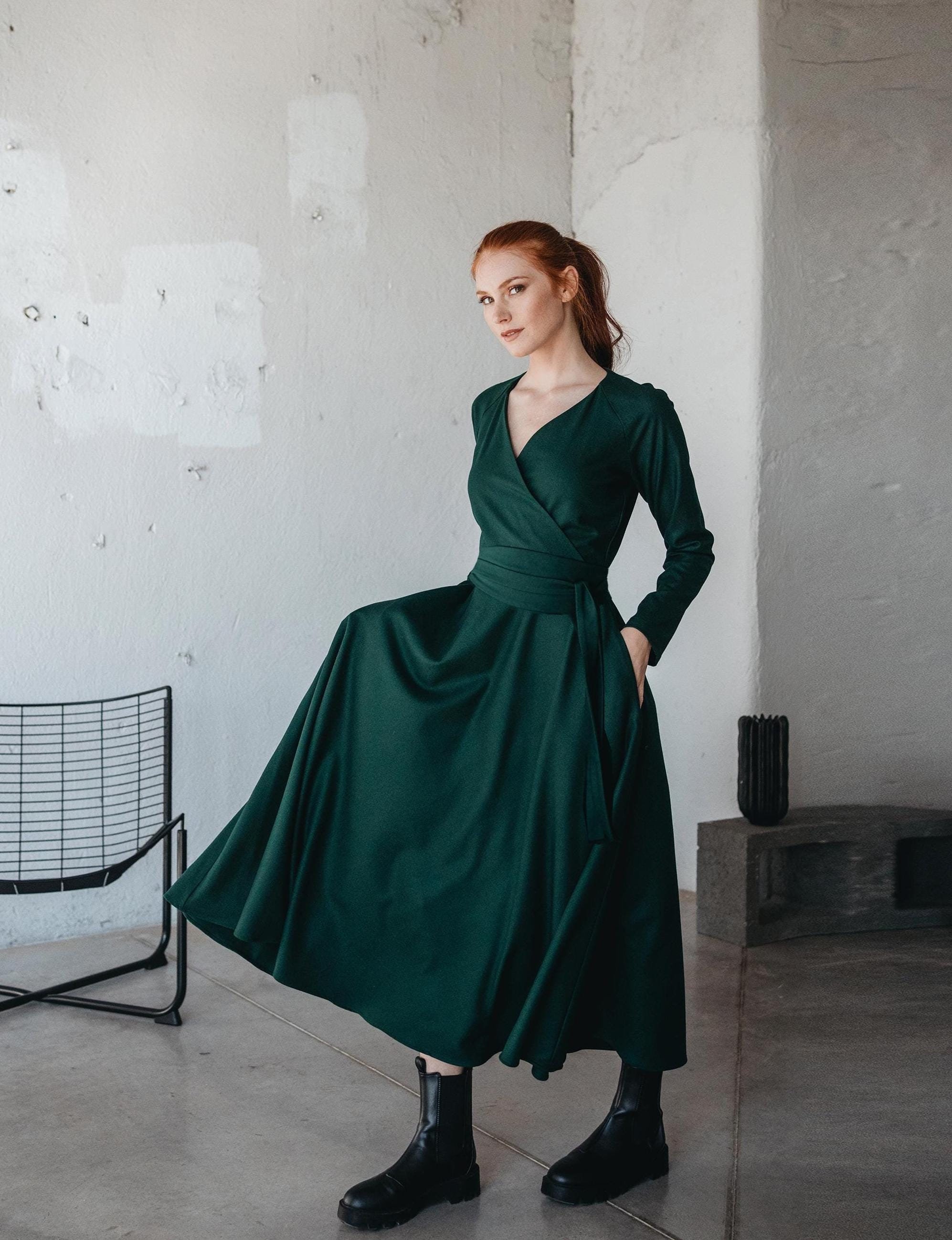 Vestido Verde Bandera Vestidos Largos Con La Pierna Abierta