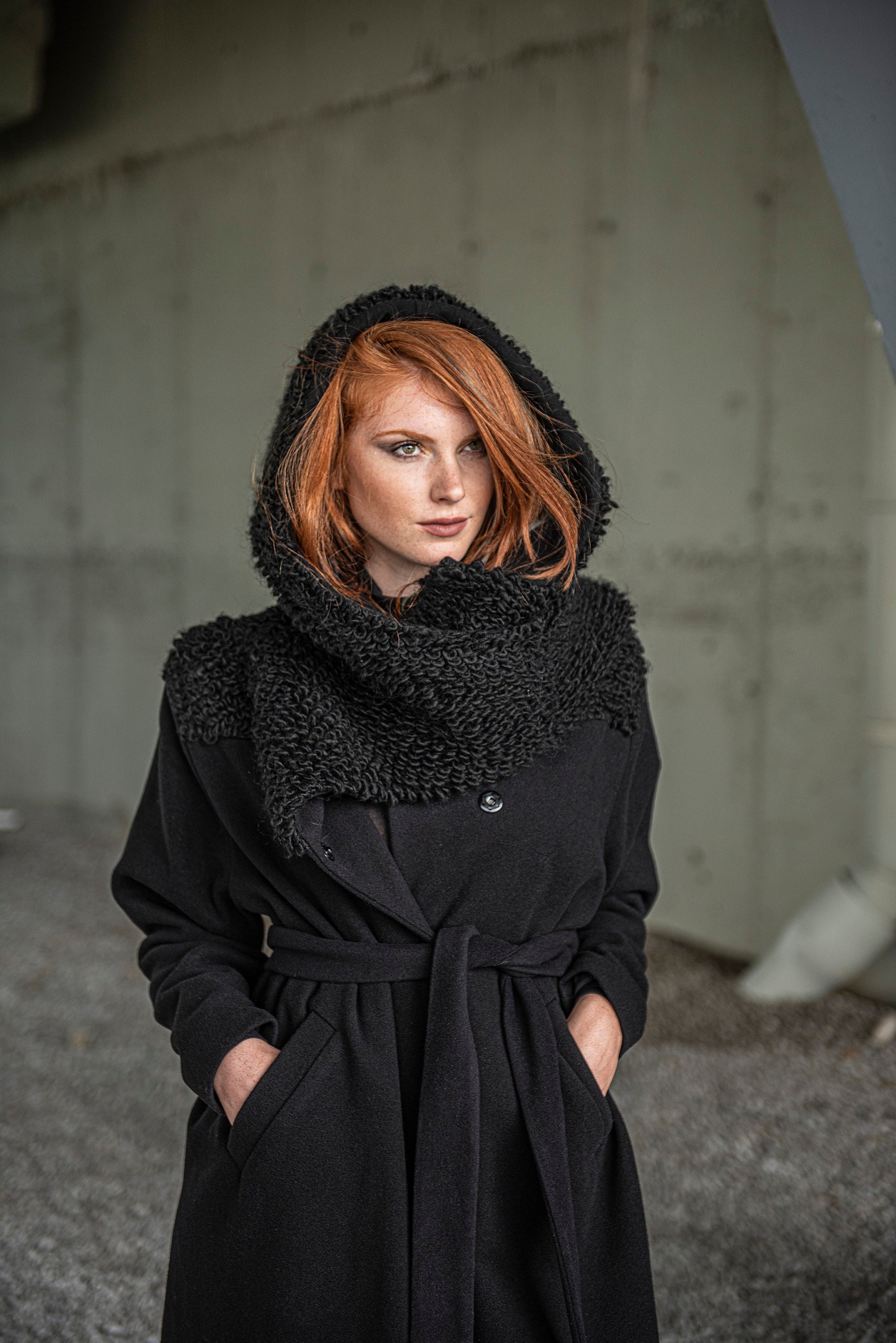 Maxi Coat Plus Size Wool Coat Black Winter Coat Long Coat Etsy