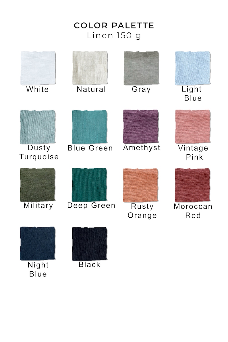 a color chart of different shades of paint