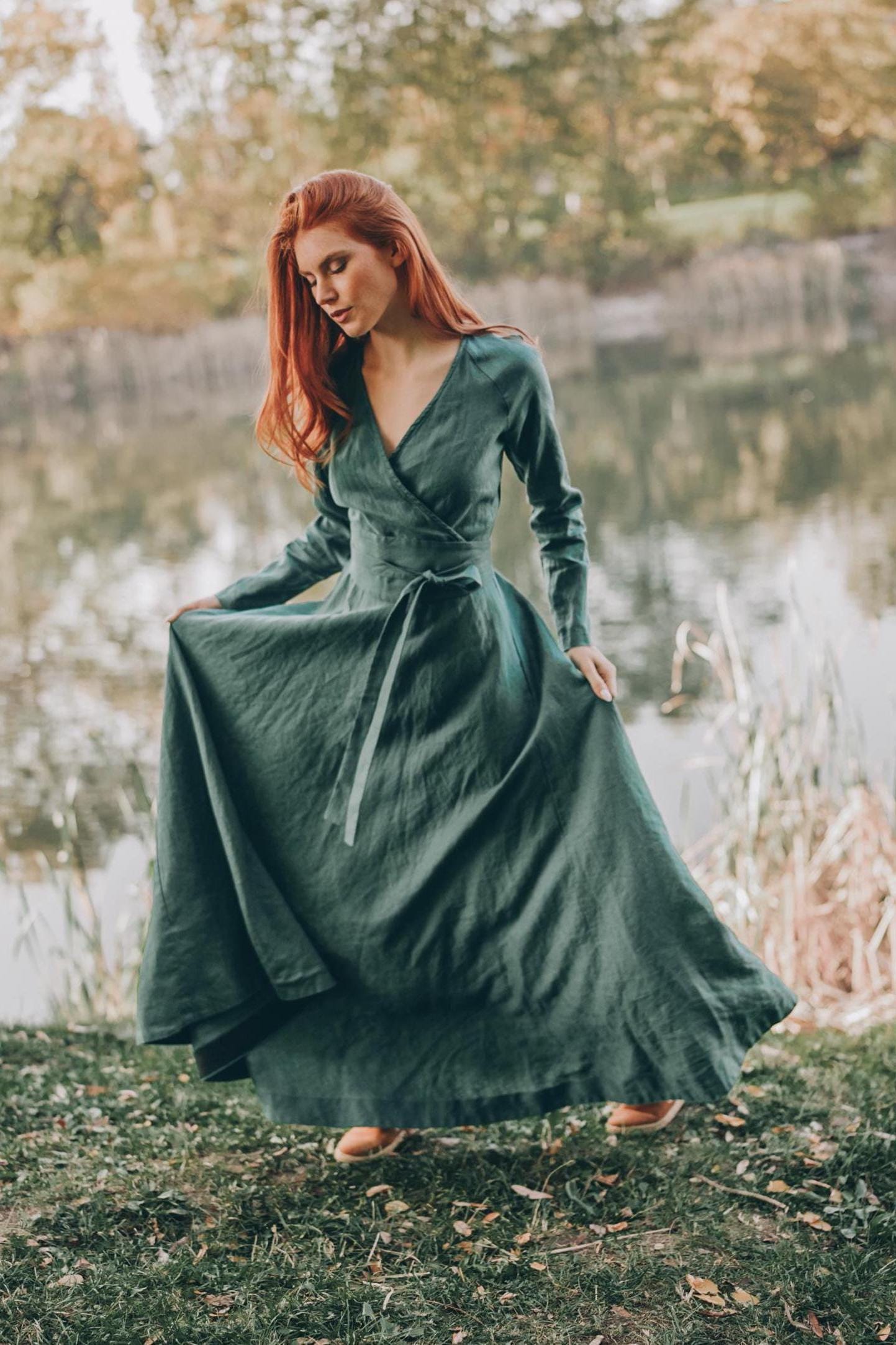 lace prom dress BABARONI Dusty Sage Dresses A-line Scoop Floral Ruched Pleated Beaded Sequins Appliqued Red Sizes Plus-Size Off-Shoulder Prom Dress prom dress trends 2024 Color:chiffon color