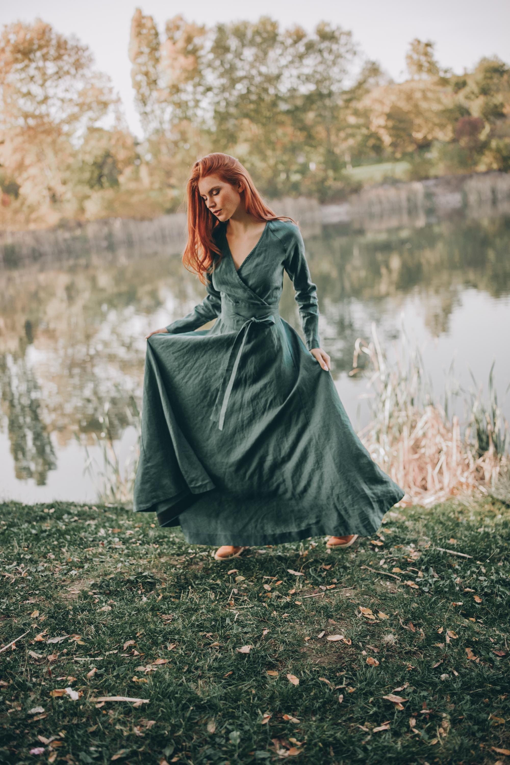 FYMNSI Abito Da Donna Elegante Vintage Anni '50 A Pois Con Pulsante Audrey Hepburn Rockabilly Cocktail Swing Vestito Per Cerimonia Nuziale Verde M 122994810