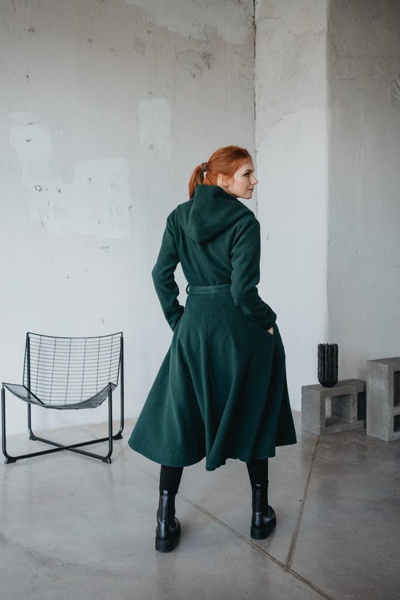 Cappotto Svasato Cappotto Elegante Invernale Il Cappotto Lungo