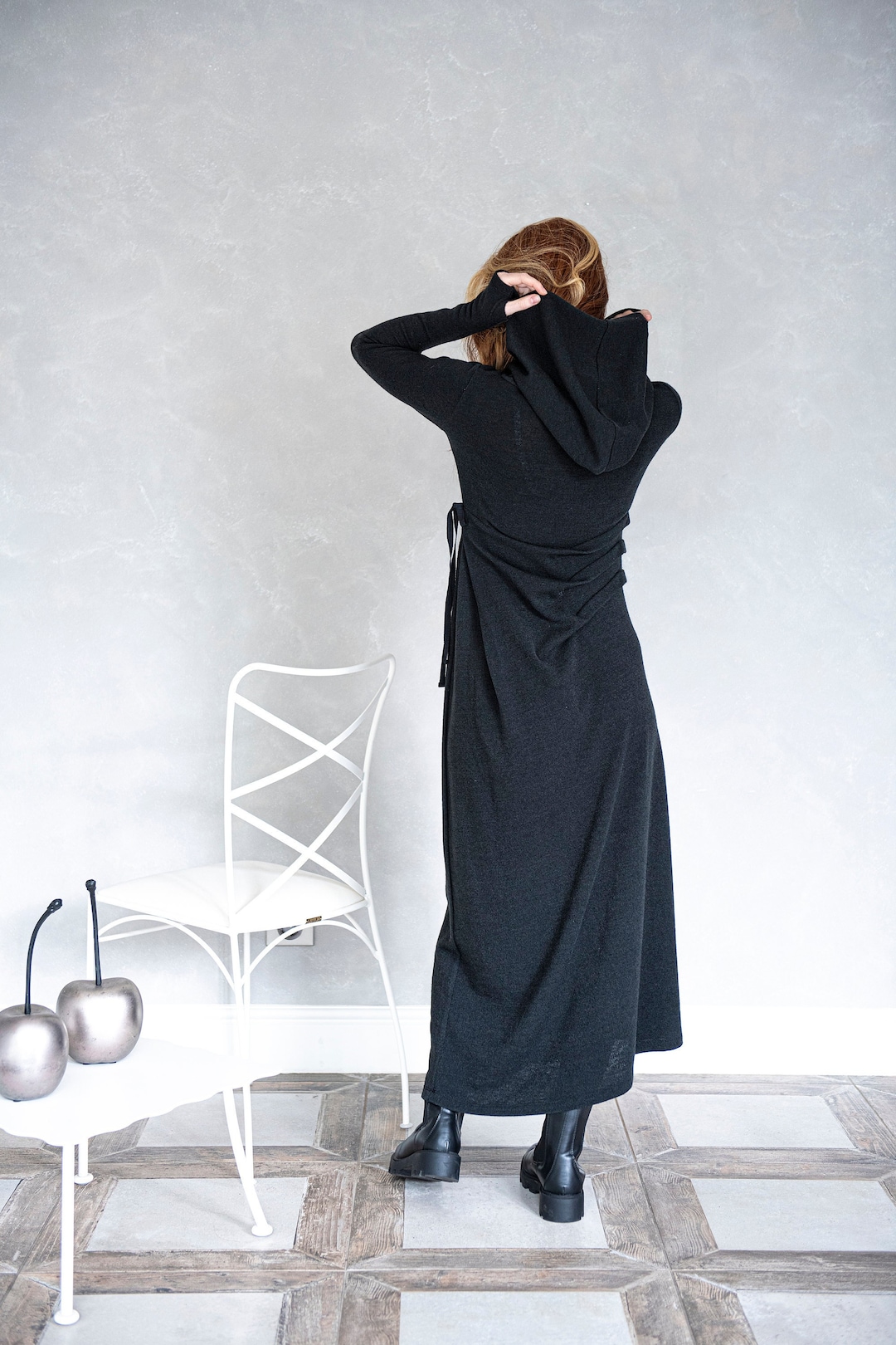 black dress with cardigan Satin Slip  Byron & Barclay 15 Ways to Wear a